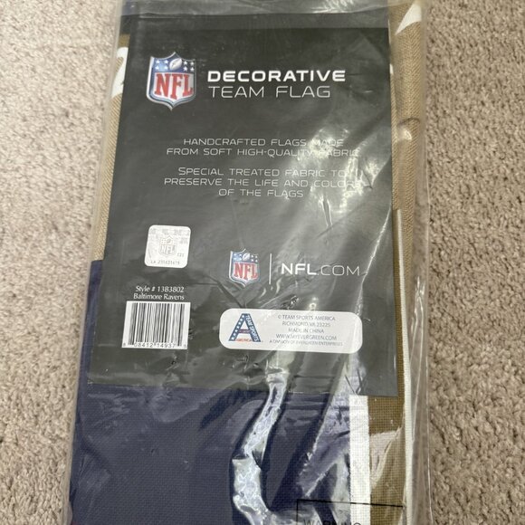 Baltimore Ravens burlap house flag - Picture 4 of 5